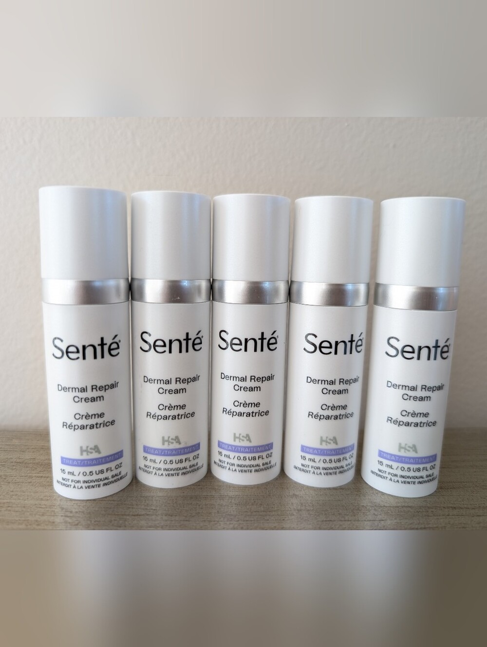NEW Sente Dermal Repair Cream Travel Size Lot Of 5